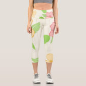 花 | Zazzle_Growstore カプリレギンス (正面)