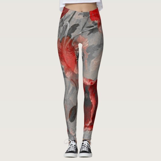 花 | Zazzle_Growstore レギンス (正面)