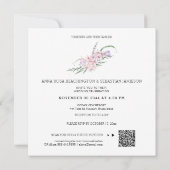 *~*花AR15 QR RSVP Boho 結婚's 招待状 (裏面)