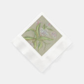 花byアミリア – 美しい花のデザイン 縁ありカクテルナプキン (角)