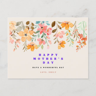 花Happy Mothers Day Greeting Card シーズンポストカード