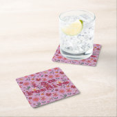 花I Am Coaster 前向き Set スクエアペーパーコースター (インサイチュ)