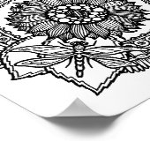 花in曼荼羅図2 ポスター (角)