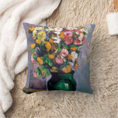 花in花瓶(セザンヌ) クッション (ブランケット)