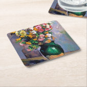 花in花瓶(セザンヌ) スクエアペーパーコースター (アングル)