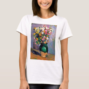 花in花瓶(セザンヌ) tシャツ