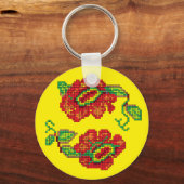 花My Belle II - Yellow Bkg キーホルダー (正面)