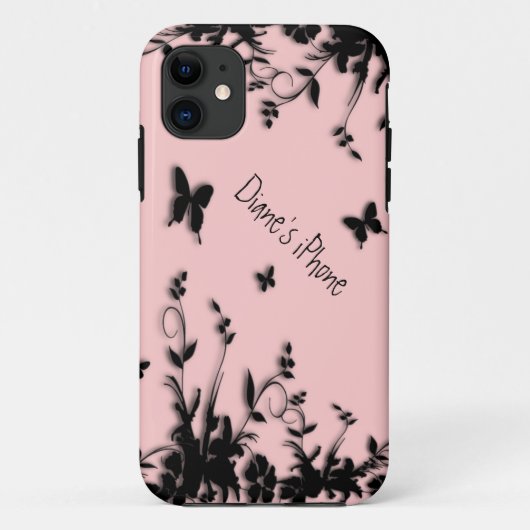花n蝶ピンク個人iPhone 5ケース Case-Mate iPhoneケース (裏面)