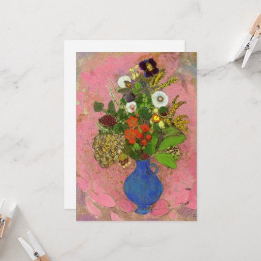 花Odiron Redon著 カード (正面/裏面インサイチュ)