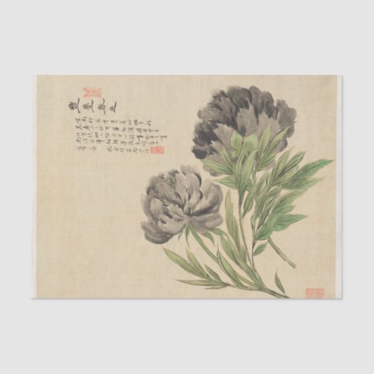 花Pl.03by梁雄偉 薄葉紙 (正面)