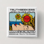 花POWR TRUTHSEEKER 缶バッジ (正面)