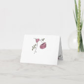 花RSVPカード 招待状 (裏面)