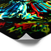 花X v2.1 -カラフルパターンpareidolia ポスター (角)