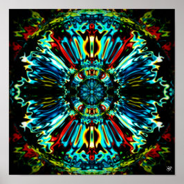 花X v2.1 -カラフルパターンpareidolia ポスター