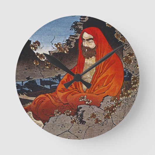 芳年:聖人 ラウンド壁時計 (正面)