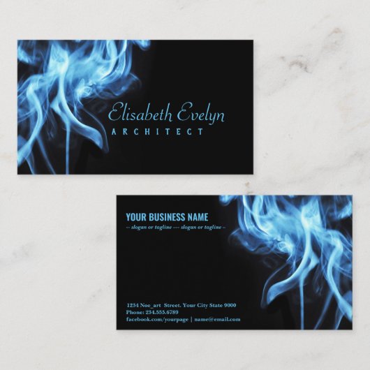 芳香剤の煙 名刺 (正面/裏面)