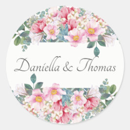 芳香庭園の結婚式招待状シール ラウンドシール