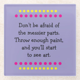 芸が乱れる ガラスコースター