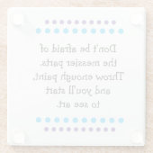 芸が乱れる ガラスコースター (裏面)