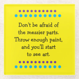 芸が乱れる ガラスコースター