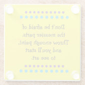 芸が乱れる ガラスコースター (裏面)