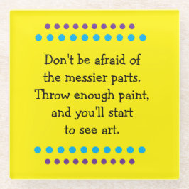 芸が乱れる ガラスコースター