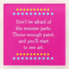 芸が乱れる ガラスコースター