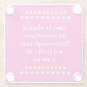 芸が乱れる ガラスコースター (裏面)