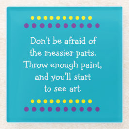 芸が乱れる ガラスコースター