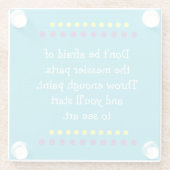 芸が乱れる ガラスコースター (裏面)