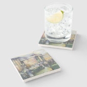 芸もし術は型枠を否定し、そうすれば猶予が与えられる ストーンコースター (横)