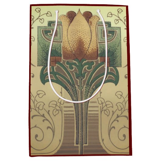 芸ビクトリアン芸の花 ミディアムペーパーバッグ (正面)