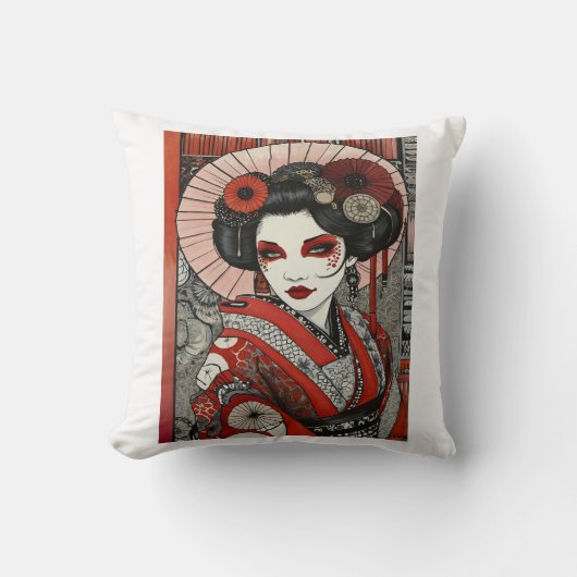 芸ポップ・アートの者 クッション (正面)