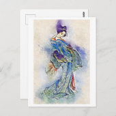 芸伝統的者ヴィンテージ北斎日本画 ポストカード (正面/裏面)