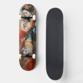 芸者かわいい女子日本のアニメSKATEBOARD スケートボード (正面)