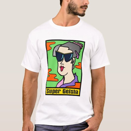 芸者すごいTシャツ Tシャツ (正面)