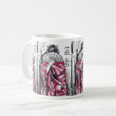 芸者のダンスのマグ コーヒーマグカップ (正面左)