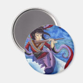 芸者のフライト マグネット (正面/裏面)