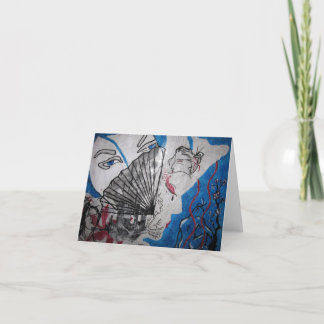 芸者のブランクNotecardの死 カード