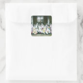 芸者のポーズ付けブロセルヴィンテージグラス スクエアシール (バッグ)