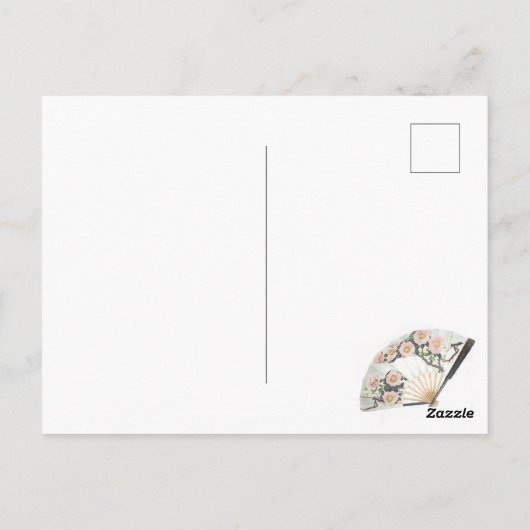 芸者の子ネコの郵便はがき ポストカード (裏面)