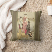 芸者の枕クッション湖 クッション (ブランケット)