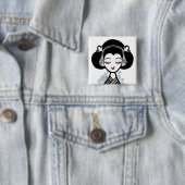 芸者はボタンを打ちます 缶バッジ (インサイチュ)