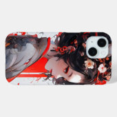 芸者アニメ女性 Case-Mate iPhoneケース (裏面 (横))