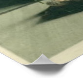 芸者アレンジングアイリスフラワーポスタープリント ポスター (角)