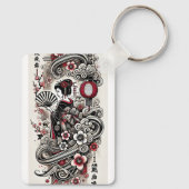 芸者アートキーチェーン キーホルダー (裏面)