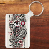 芸者アートキーチェーン キーホルダー (裏面)