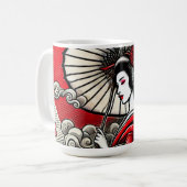 芸者アートセラミックマグカップ コーヒーマグカップ (正面左)