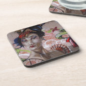 芸者アーバングラフィティ通りアート コースター (左側)