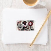 芸者エレガント差出人住所ラベル ラベル (インサイチュ)